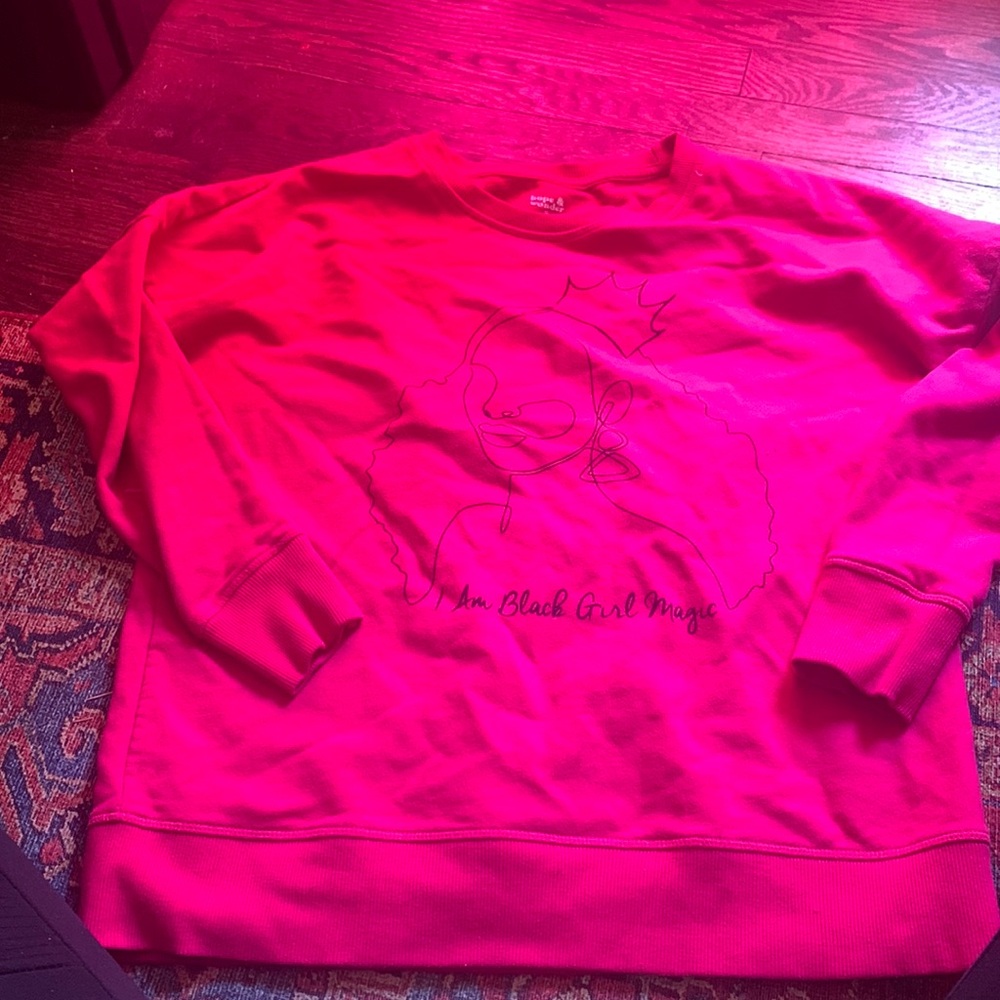 Hot pink sweatshirt